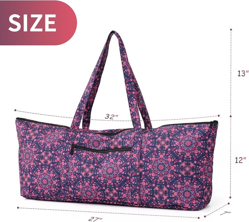 Boulder Bee | Yoga Mat Bag | Large Yoga Mat Carrier with Wet Pocket | Yoga Gifts | Gym Tote Bag for Women - Image 3